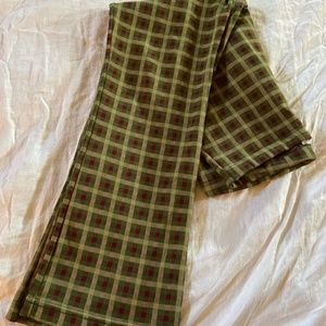 Vintage 1970s Polyester Checkered Plaid Pants
